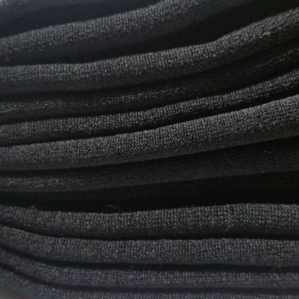 Black Fleece Lined Footless Tights Small Leggings - Picture 7 of 9